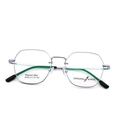 China Cheap And Fine IP Plating B Titanium Frame Men Women Glasses 66363 for sale