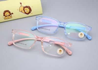 China Pink Sports Kids Wearing Eyeglasses TR And Silicone Frame Glasses LF 2156 for sale