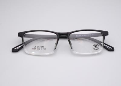 China Material Tr90 Rahmen Brille Rechteck Leichtgewicht Unisex Design Vollrand zu verkaufen