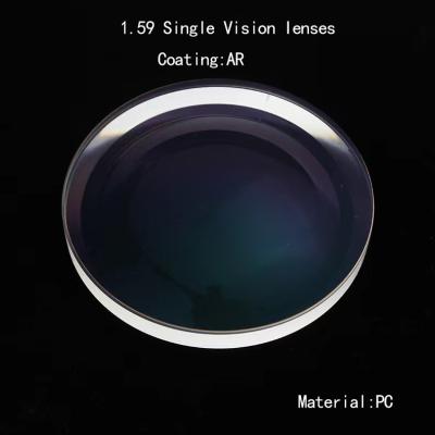 China 1.59 AR-Beschichtung PC Progressive Lens Single Vision zu verkaufen