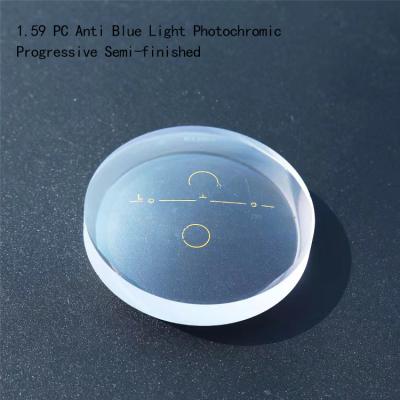 China 1.59 Progressive Lenses With Blue Light Filter PC Progressive Semi-Finished for sale