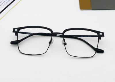 China Rechteckrahmemodell 88291 reine Titanacetatbrille Unisex zu verkaufen