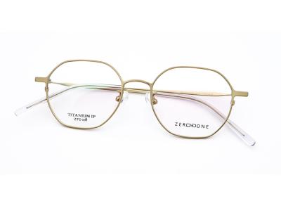 China Multi-color Fashion Titanium Frame Glasses With Full Frame ZTO 118 for sale