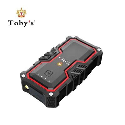 China LED Display Toby's 16000mah Powerbank Multifunctional Vehicle Booster Portable 12v Car Battery For Jump Starter Backup Charger for sale