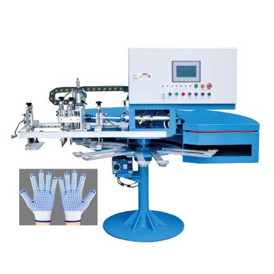 China Automatic Non-skipping Sock SG-12PS PVC Silicon Gloves Dotting Machine for sale