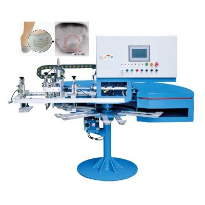 China Non-skip Sock Dotting Gloves And Socks Anti Slip PVC Silk Screen Rotary Printing Machine SG-12PS for sale