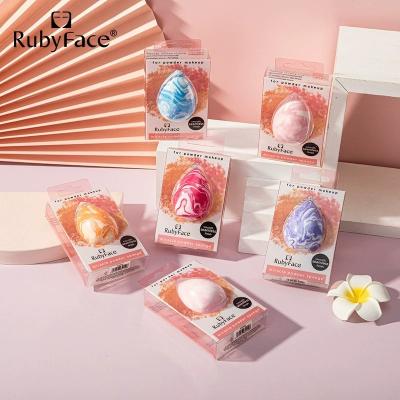 China Factory Direct Selling Eco-Friendly Droplet Shape Makeup Sponge Double Color Makeup Sponge Beauty Base Eco-friendly Cleansing Blending Sponge for sale