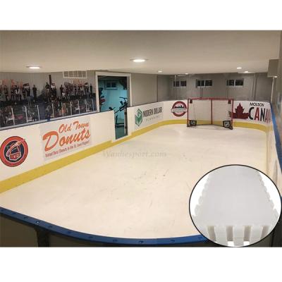 China Easy Install Wanhe Free Samples Accepted Outdoor Public Portable Synthetic UHMWPE Ice Hockey Rink Boards for sale