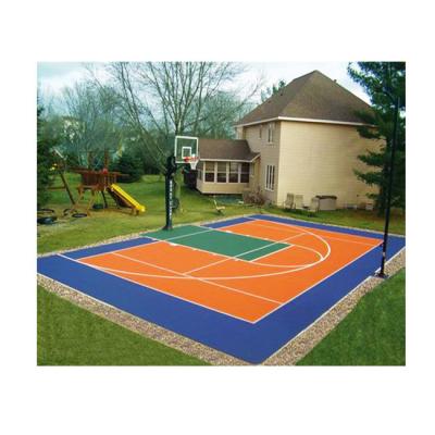 China Outdoor Sports DIY Wind Backyard Basketball Court Flooring Kit Australia For Sports Court Tiles for sale