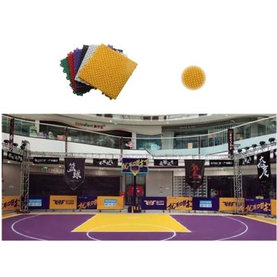 China Eco - Friendly Plastic Outdoor Basketball Basketball Sports Court Flooring for sale