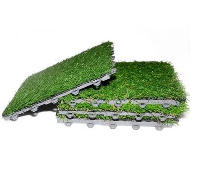 China Wanhe High Quality Minimalist HOT SALE Artificial Grass For Garden Ornaments Customized Artificial Grass Tile for sale