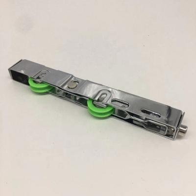 China Modern Turkey Green Roller 2 Wheel Window Door Pulley Aluminum Stainless Pulley Frame Stainless Steel Sliding Door Nylon Hardware for sale