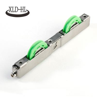 China Modern Nylon Pulley 2 Wheel Stainless Steel Sliding Door Roller Aluminum Window Door Accessories for sale