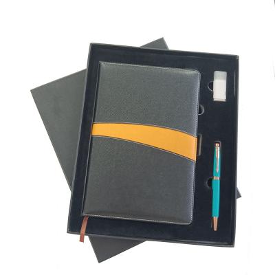 China Hot Selling Business\Business Customization School\Office Gift Book Set Notbook With Usb And Pen for sale