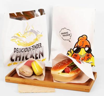 China Small Disposable Brown Paper Envelopes Gift Paper Disposable Flat Snack Bags For Bakery Cookies for sale