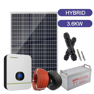 China DAYSTAR Hybrid 3.6KW Solar Power Complete Home Energy System for sale