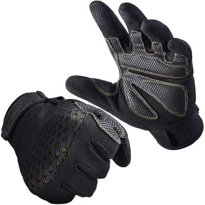 China China Work Gloves Men Construction Mechanic Leather Working Gloves Anti-Slip Bulk for sale