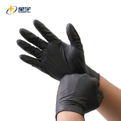 China XINGYU Medical Powder Free Medical Exam Nitrile Disposable Gloves for sale