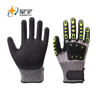 China General Purposes Work Gloves Xingyu Anti Impact Nitrile Coated Safety Silicone Gloves for sale