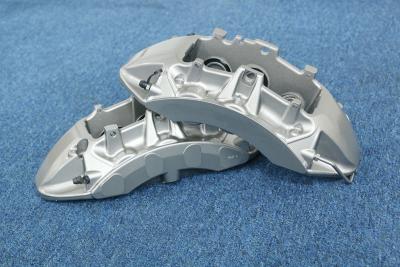 China 6 Pot Calliper On A Car Grey Zr1 Aluminum Casting Monoblock Construction for sale