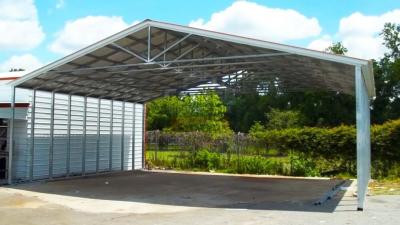 China Industrial Prefab Steel Structure Building Shed Portable Metal Portable Garage for sale