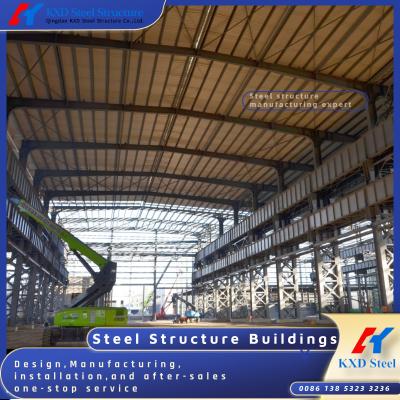 China Famous Prefab Prefabricated Industrial Metal Warehouse Workshop Building Galvanized Light Structural Steel Construction for sale