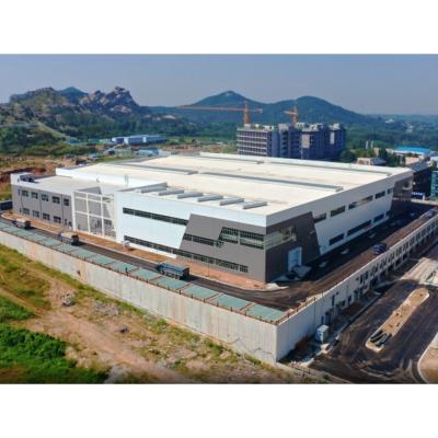 China Steel Fabricated Structural Frame Prefab Industrial Warehouse Workshop Offices for sale