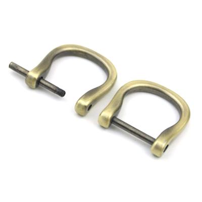 China China D-rings screw into 24mm shackles horseshoe buckle for sale