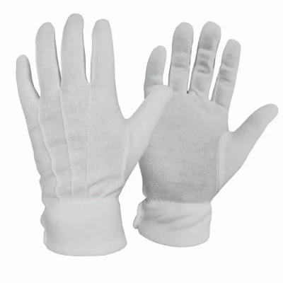 China High Quality Comfortable Thin Cloth Cotton Gloves Sweat Absorption Cotton Work Gloves Etiquette Gloves for sale