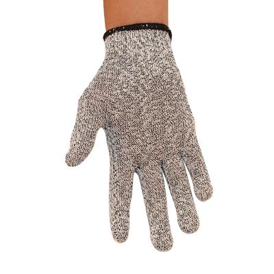 China Anti-Cut 10 Gauge 7 Heavy Duty Anti Gauge Gloves With Palm Protection HPPE Level 5 Anticut Fishing Gloves for sale