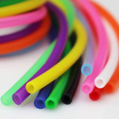 China Tasteless And Colorful Tube High Temperature Resistant Silicone Lab Food Grade Silicone Tube for sale