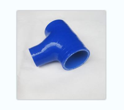 China Durable High Temperature Custom Silicone Radiator T Hose Car Silicone Hose Elbow T Shape Hose for sale