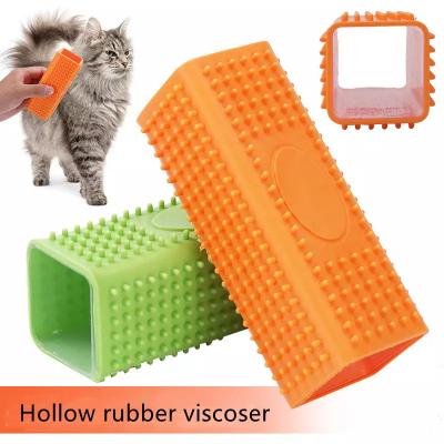 China Hot Selling Portable Pet Hair Remover Silicone Dog Hair Remover Brush For Top Shedding Hair Amazon Cleaning And Grooming for sale