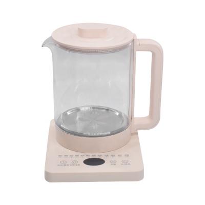 China 360 Degree Rotation Base Electric Glass Kettle and Tea Brew Programs for Your Favorite Types of Teas and Coffees Stainless Steel Glass Boiler BPA-FRE for sale