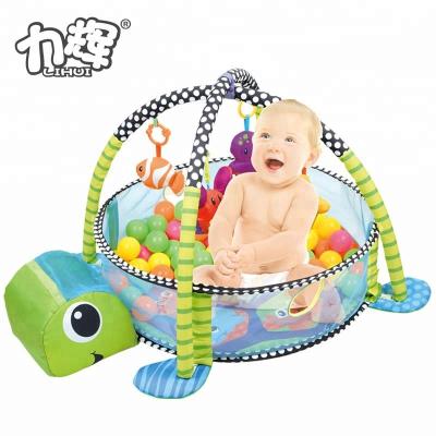 China Toy Juguete Infantil Multifunction Baby Gym Educational Pit Toy Baby Mat and Ball for sale