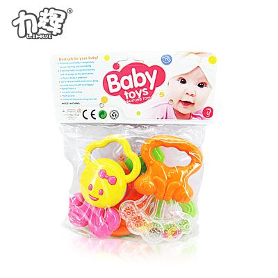 China Toy Wholesale Musical Cute Octopus Animal Rattle Plastic Ball and Baby Sleeping Toy for sale