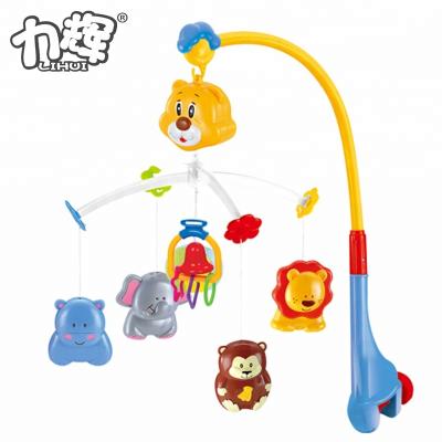 China Toy China Factory Spinning Voice Bell Witness Animal Battery Operated Musical Baby Crib for sale