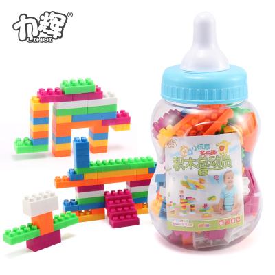 China 2018 Construction Toy Bottled Building Block Educational Plastic Bricks Build Toys for sale