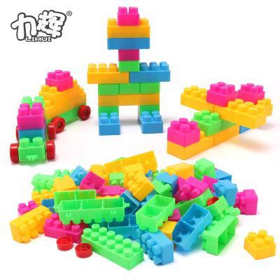 China Big Building Toy 73 PCS Colorful Toy Plastic Building Blocks Building Toys For Preschool Boys for sale