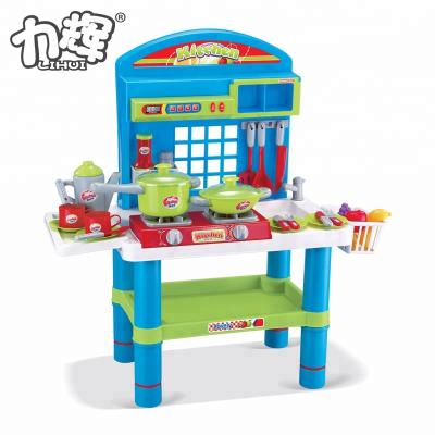 China Kitchen Set Toy New 2018 Pretend Play Toys Baby Kitchen Set Toy With Music And Light for sale