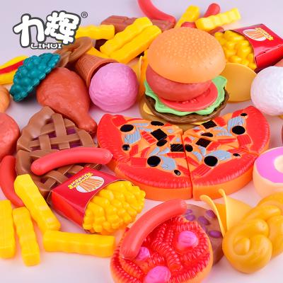 China Play Toy 120pcs Toy Food Set For Kids Play Kitchen Pretend Food Toys for sale