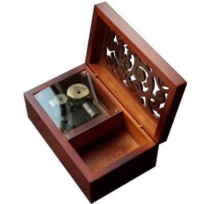 China Gift Handmade Brand New Solid Wooden Music Box With High Quality Wooden Music Box Wooden Box Music for sale