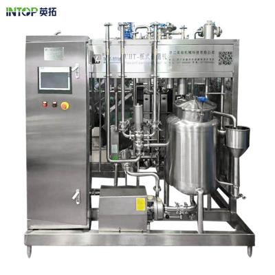 China Food 200L 500L 1000L 2000L Liquid Dish Type UHT Sterilizer Machine Sterilization For Milk Ice Cream Yogurt Juice Fruit Pasteurizer for sale