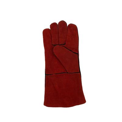 China Anti-Cut Winter Warm Thermal Whip Safety Construction Safety Leather Long Gloves for sale