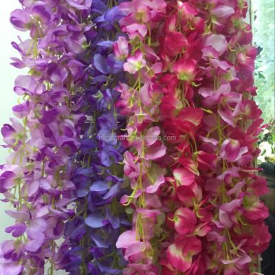 China Artificial Wisteria Wall Hanging Flower Decoration Buy From Factory Different Size Directly for sale