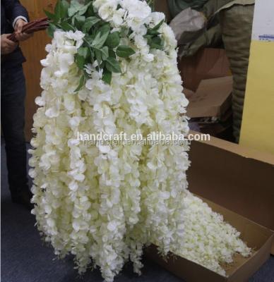 China pink, white wisteria, artificial flowers for wedding decorations artificial wisteria different size for sale