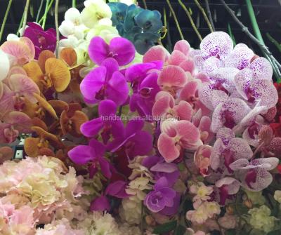 China Fabirc Artificial Silk Wedding Orchid Flower for sale