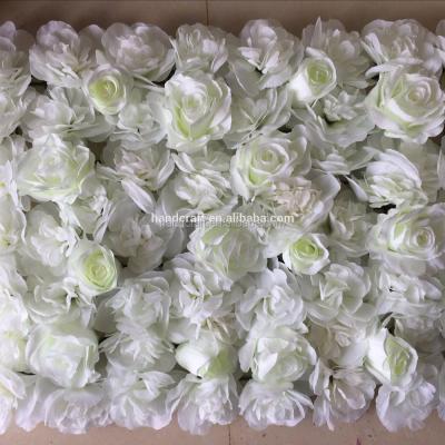 China 4ft x 6ft Light Green Rose Flower Finish Wall Polyester Bud/Leaf For Wedding for sale