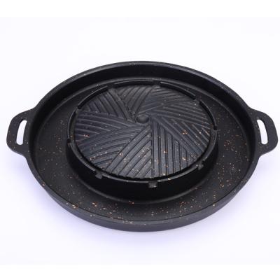 China Mookata Gas Stove BBQ Mookata BBQ Pot Portable Outdoor Double Use Picnic Outdoor Camping Rise Hot Dish for sale