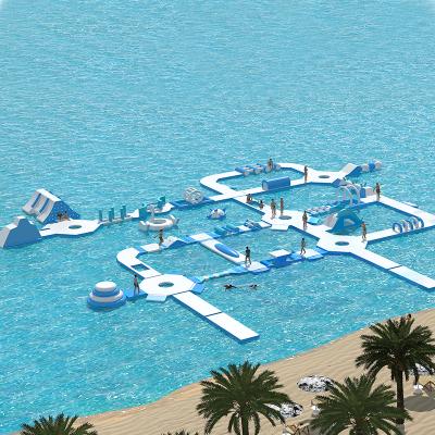 China High Quality Outdoor Customize Inflatable Floating Water Park Inflatable Amusement Parks For Adults for sale